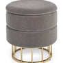 Cod. 0720388 PAVLINA DARK GREY STORAGE STOOL